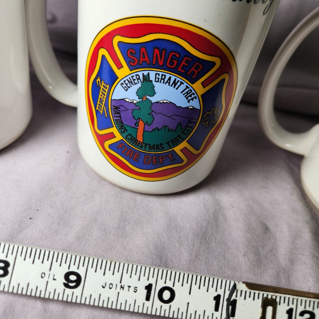 K Sanger Fire Department Mugs Leftover Treasures