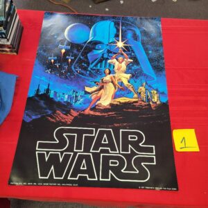 (1-22) Star Wars Poster Auction. Original 1977 A New Hope. Ends Sat. 3p. WE SHIP @ Leftover Treasures HQ | Fresno | California | United States