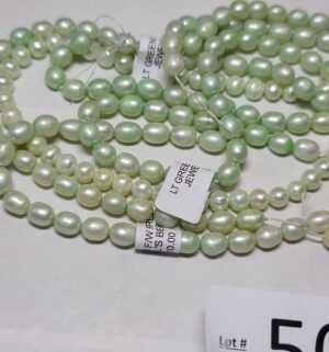 y5072- lt green fresh water pearls - Image 3