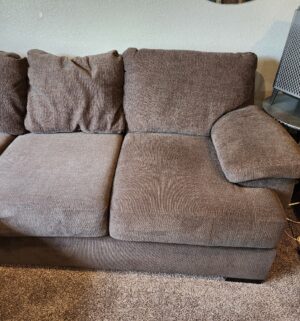 y196- 3 Piece Sofa Sectional, Chaise. Great Condition. Bought in 2021 - Image 5