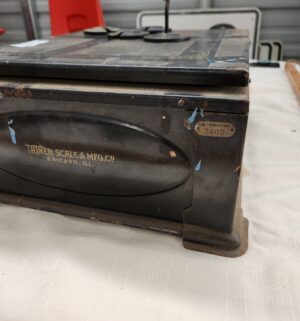 z197- Original Triners All Steel Parcel Post Scale. Weights Included. Cal-Education 2402 - Image 6