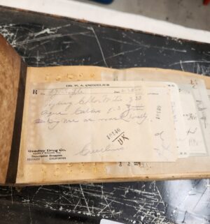 z221- Early 1900s Prescription Boxes with original documents - Image 3