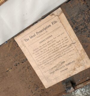 z222- Early 1900s Prescription Boxes with original documents - Image 3