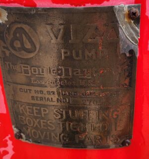 z341- 1920s Texaco Gas Pump, Rotating Globe. Boyle Dayton 10 Gallon Visible Pump. From Fishers Service Dinuba, Ca. Original Photo. - Image 14