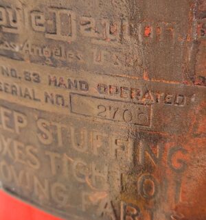 z341- 1920s Texaco Gas Pump, Rotating Globe. Boyle Dayton 10 Gallon Visible Pump. From Fishers Service Dinuba, Ca. Original Photo. - Image 15