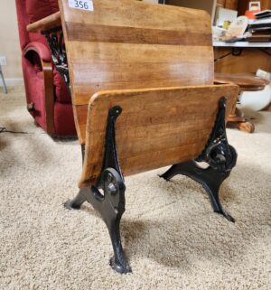 z356- 1900s Folding School Desk. Amazing Shape - Image 3