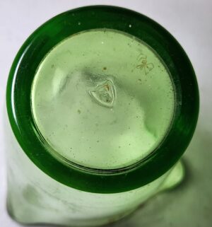 c9- Antique Green Glass Measuring Cup - Image 3