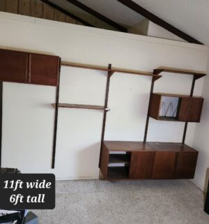 i49- MCM Modular Wall Unit. Mid Century Danish Modern. Amazing Condition - Image 1