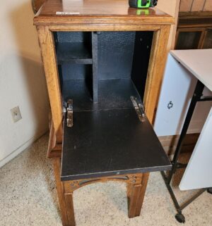 i97- Very Unique Drop Front Cabinet - Image 3