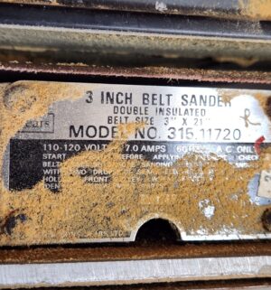 i248- craftsman 3 inch belt sander - Image 3