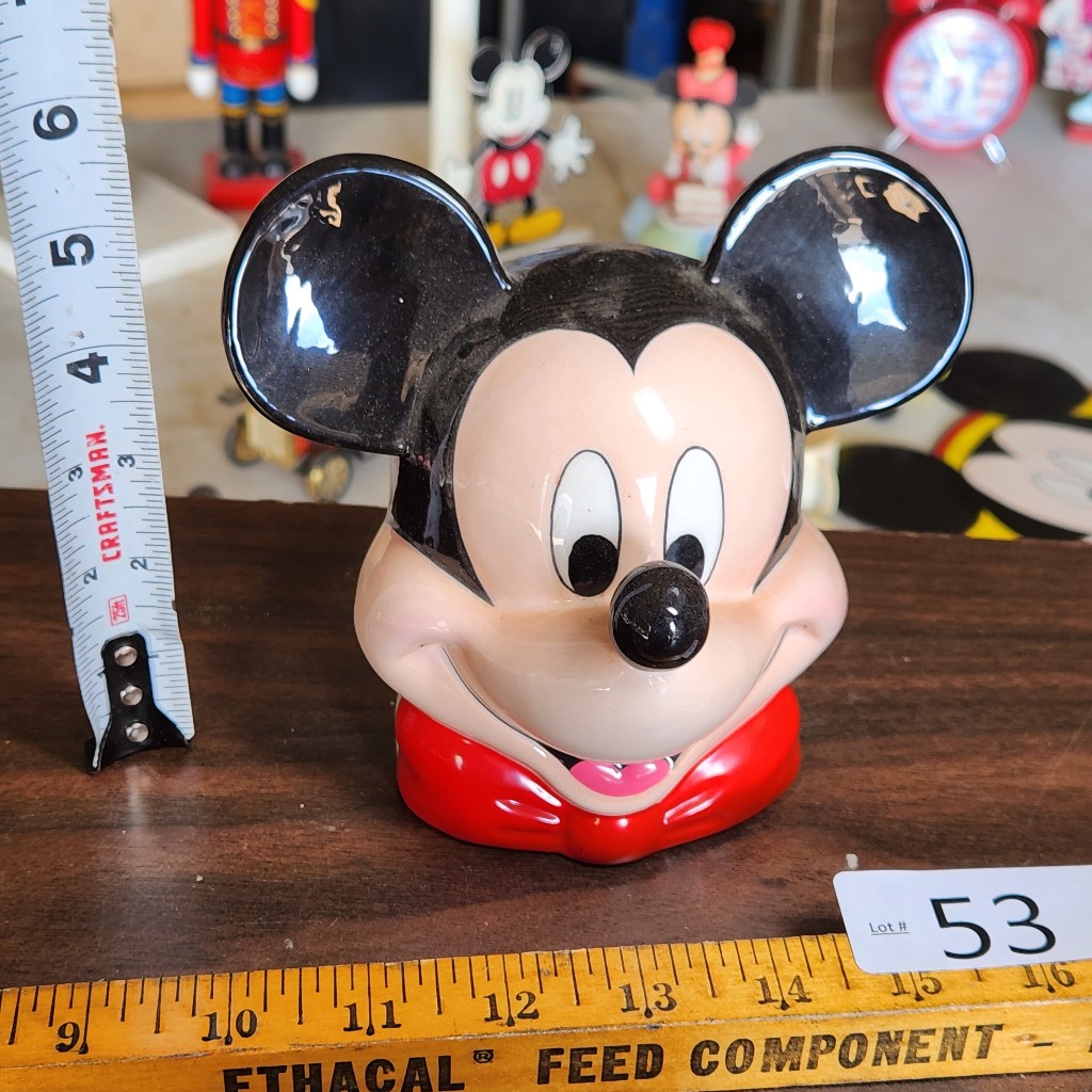 m53- Mickey Mouse music box - Leftover Treasures