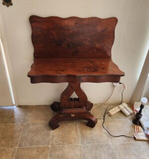 q93- Antique fold out table - Image 1