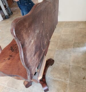 q93- Antique fold out table - Image 4