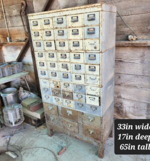 q96- Antique Apothecary Cabinet (4 total stacks) - Image 1