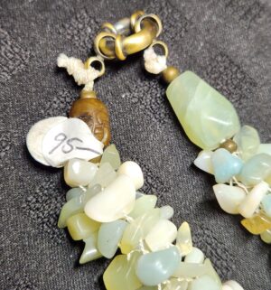 a110- large stone bead necklace - Image 3