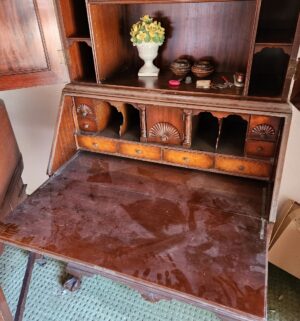 z2- Kittinger Chippendale Mahogany Secretary Desk - Image 4