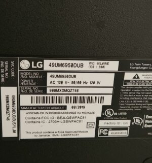 z9- LG 48 inch TV. No remote - Image 3