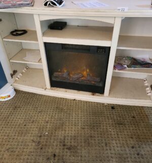 z11- Electric Fireplace heater cabinet. Tested/works - Image 3