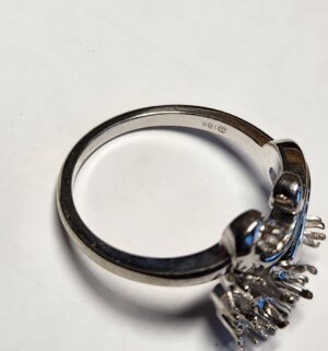 e191- White Gold Ring, 18kt gold - Image 3