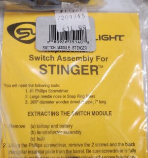 g1226- streamlight switch assembly for stinger, strion - Image 4