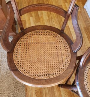 k29- Pair of Antique Cane Seat Chairs - Image 3