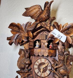 k91- Big Ben Cuckoo Clock. Complete - Image 3