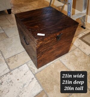 r126- Wooden Storage Trunk - Image 1