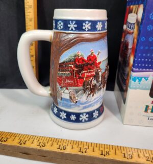 s50- 1995 Budweiser Holiday Stein. Lighting the way home - Image 3