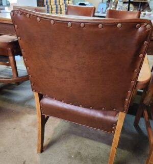 t7- 10 Chair Antique Conference Table. A1 Refinishing. Walnut Wood - Image 4