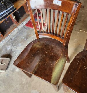 t8- Pair of Antique Chairs. US Dept of Interior Bureau of Reclamation - Image 3