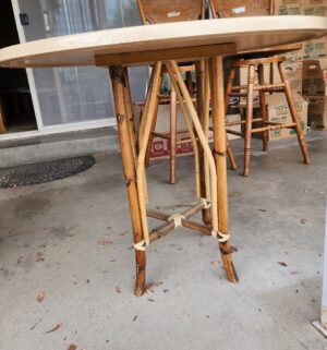 t43- Bamboo Leg Table - Image 3