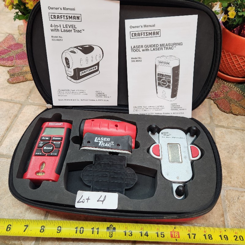 v4- Craftsman Laser Level & Laser Trac Set - Leftover Treasures