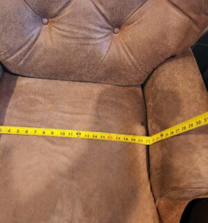 z214- Suede Arm Chair - Image 3