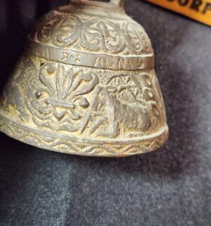 b199- Antique Bronze Sanctuary Bell - Image 4