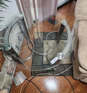 i56- Glass Top End Table - Image 3