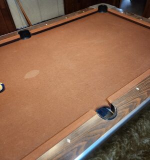 i173- Slate Top, Coin Mech Pool Table w/ all accessories - Image 3