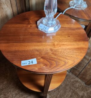 k24- Antique Round Side Table - Image 3