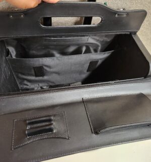 L364- leather rolling briefcase - Image 4