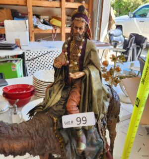 s99- Wise man on camel christmas figurine decor - Image 3