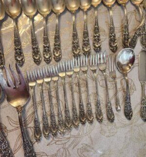 t106- International Sterling Flatware. 60 Pieces. 925 Sterling Silver. 2664 grams - Image 4