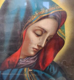 w65- Our Lady of Sorrows. Original Late 1800s - Image 3