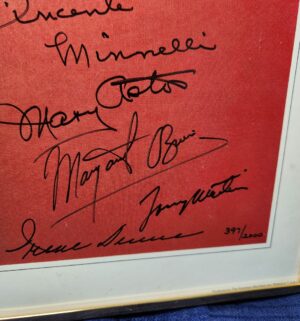 w78- Stars of Metro Goldwyn Mayer Autographed Poster. Original. Live Ink on All autos - Image 4