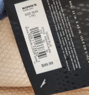 w102- Vera Wang Runner Bath Rug - Image 3