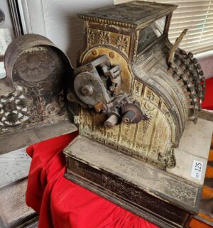 w125- Antique National Brass Cash Register w/ Keys. Still Works. 1911-1912 - Image 8