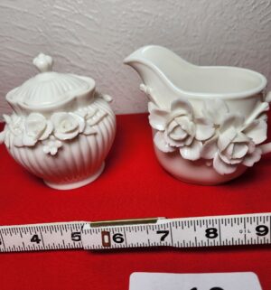 x19- I. Godinger & Co Cream Sugar Set - Image 4
