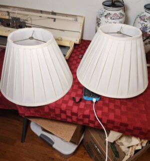 x96- Hand Painted Porcelain Lamps - Image 3