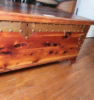 x104- Vintage Cedar Trunk - Image 3