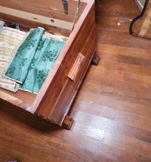 x104- Vintage Cedar Trunk - Image 5