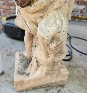 x112- Cement Boy Statue - Image 3