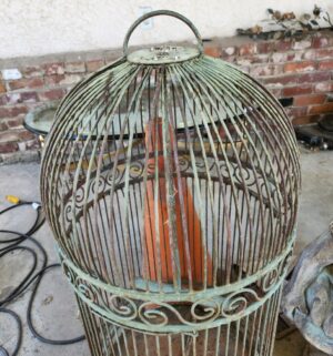 x114- Antique Bird Cage - Image 3